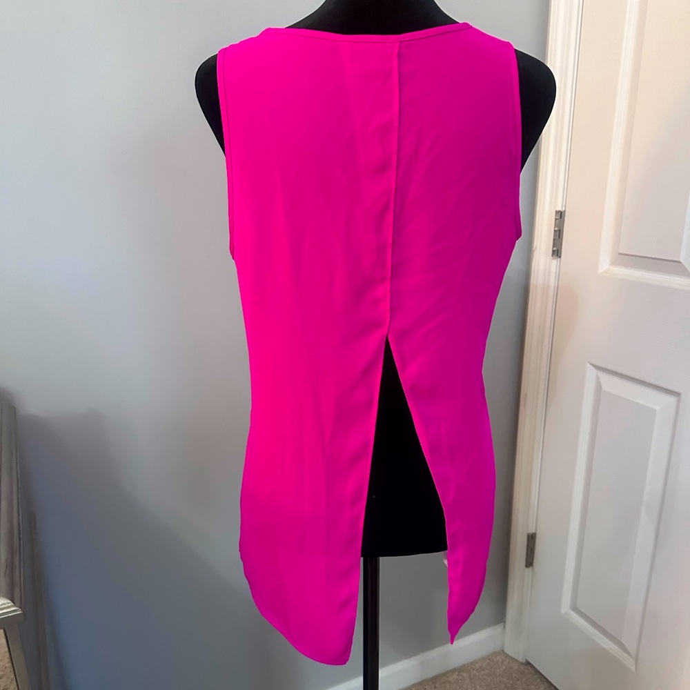 Express Hot Pink Sexy Slit Back Tank 💖